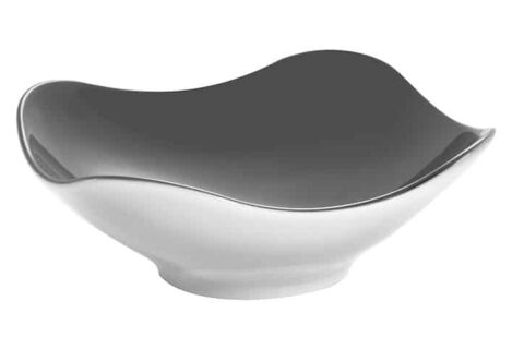 Coupschale grau eckig 13 cm