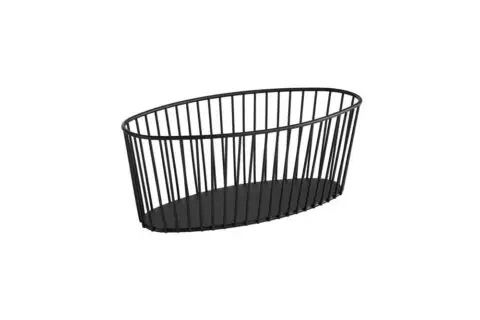 Brotkorb -Urban- oval schwarz