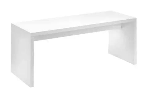 Brückensitztisch 1,80m x 0,68 weiß