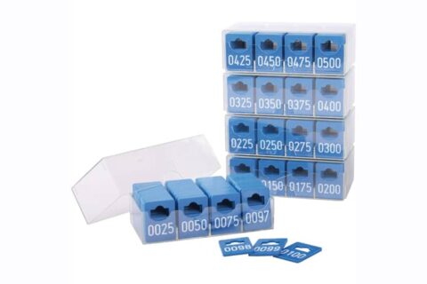 Garderobenmarken 2-fach - Mehrweg -