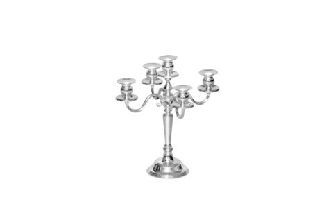 Kerzenleuchter 5-armig versilbert