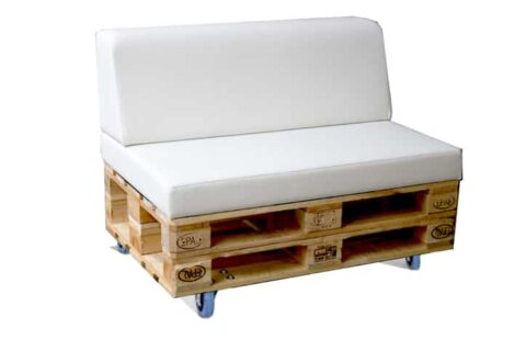Palettensofa, weiß