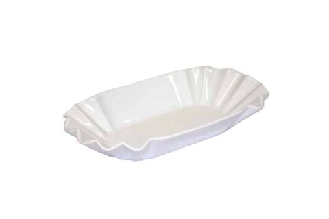 Pommesschale 20 cm Porzellan weiß