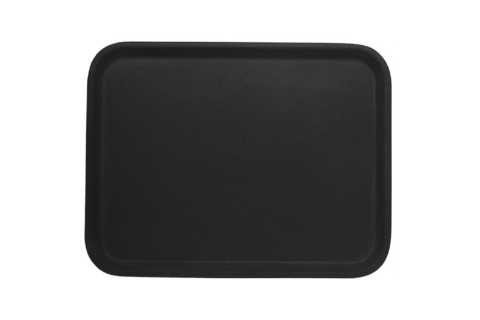 Serviertablett 61 x 43 cm, rutschfest, schwarz