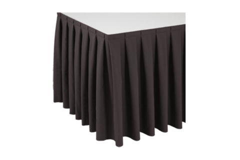 Skirting 0,72m grau Kellerfalte