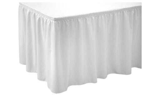 Skirting 0,72m weiß Kräuselfalte