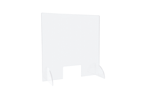 Spuckschutz 1m mit Durchreiche