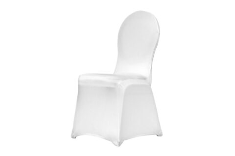 Stuhlhusse weiß Stretch