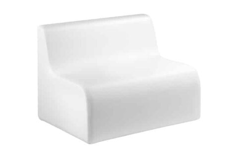 Loungesofa Wave, weiß