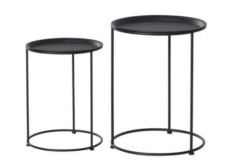 Loungetisch SUNNY 2er-Set schwarz