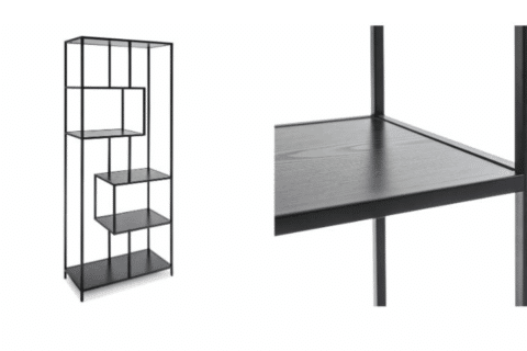 Regal / Raumteiler schwarz "M"