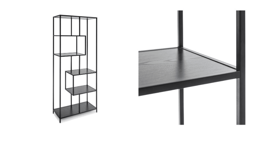 Regal / Raumteiler schwarz "M"